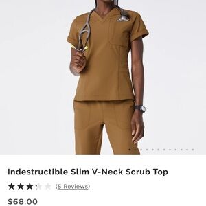 Figs indestructible scrubs set. Size large. Color Earth.